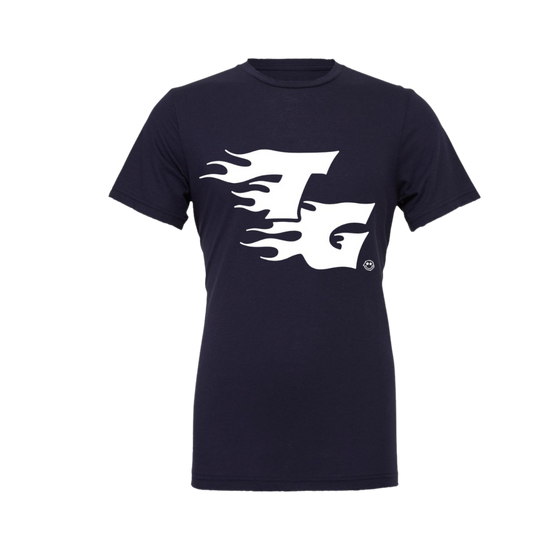 Flame Logo Puff Print T-Shirt