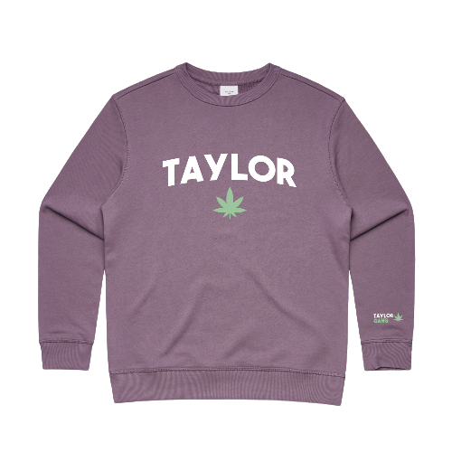 Leaf Crewneck Purple